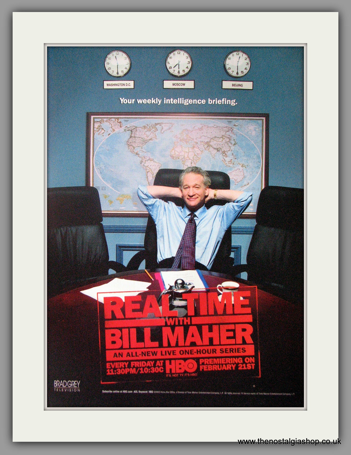 Bill Maher With Real Time. Original Advert 2003 (ref AD50600)