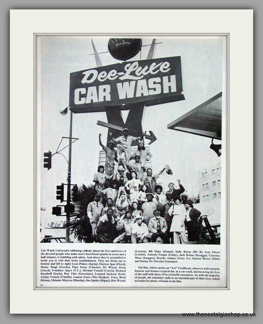 Car Wash. Original Advert 1977 (ref AD50602)