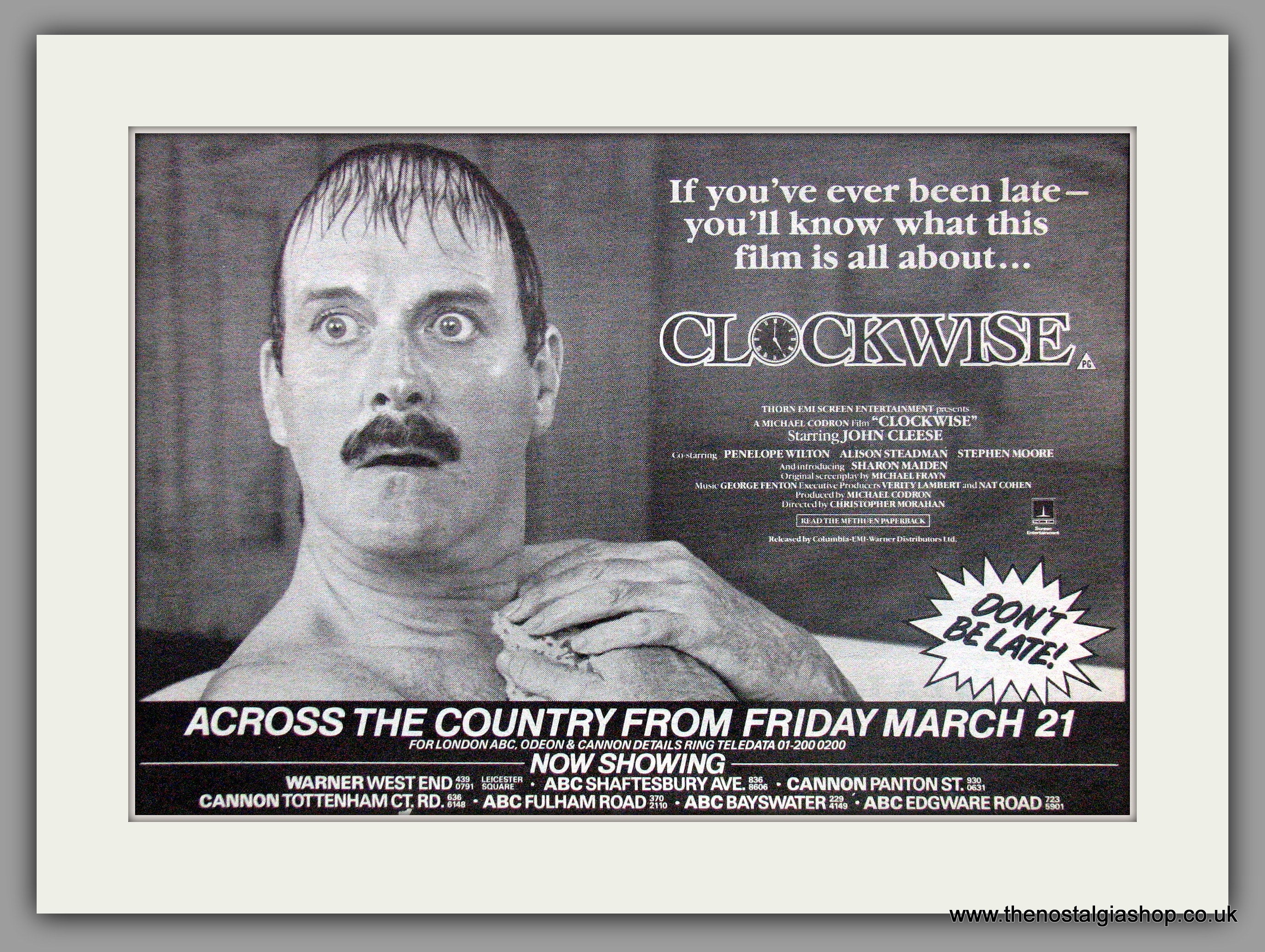 Clockwise-John Cleese. Original Advert 1986 (ref AD50605) – The ...