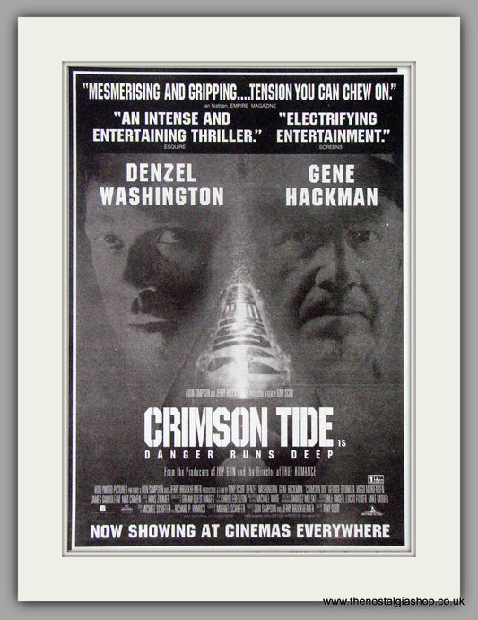 Crimson Tide. Original Advert 1995 (ref AD50610)