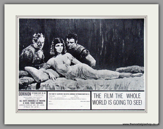 Cleopatra. Original Advert 1963 (AD50628)