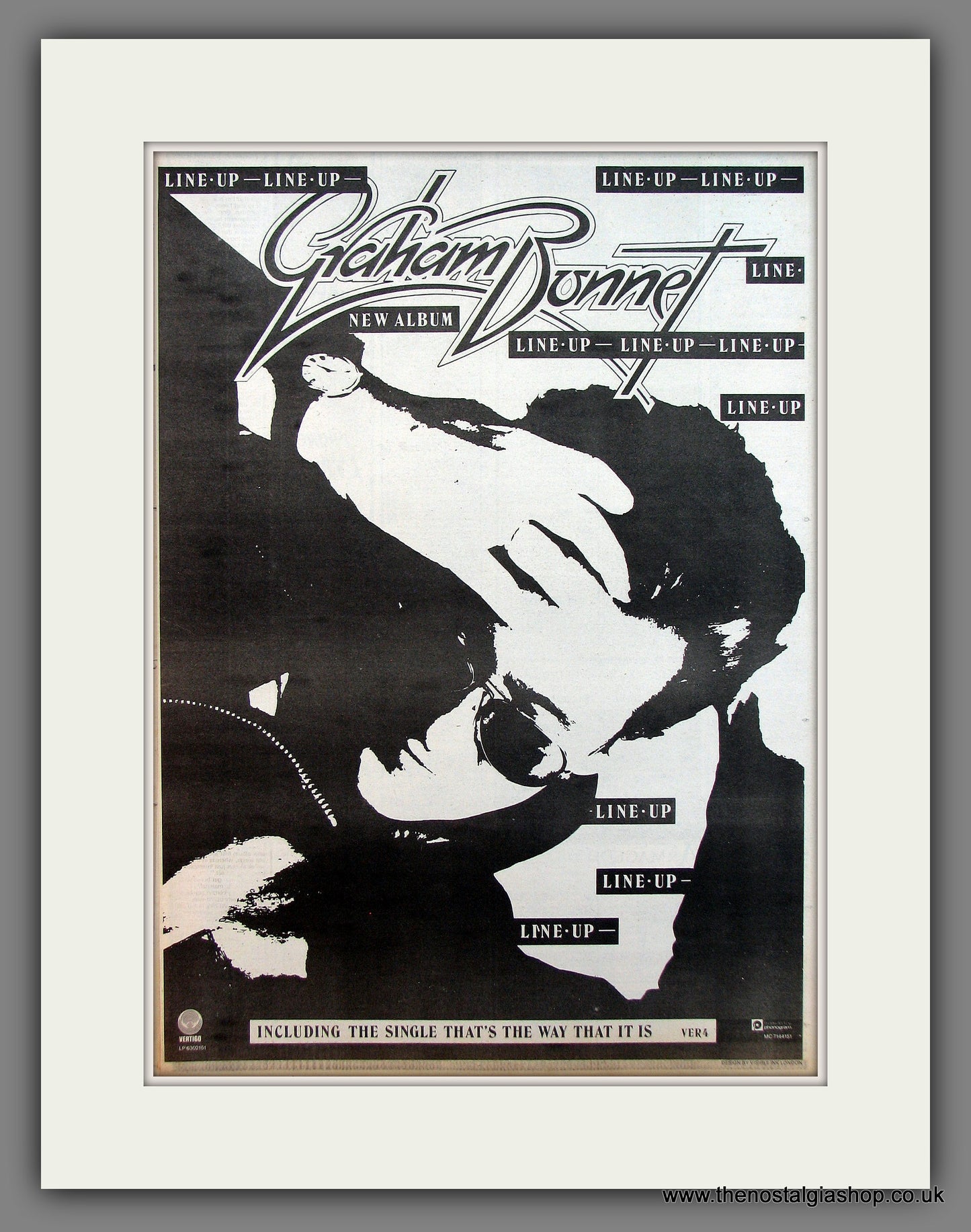 Graham Bonnet Line Up. Original Vintage Advert 1981 (ref AD13322)