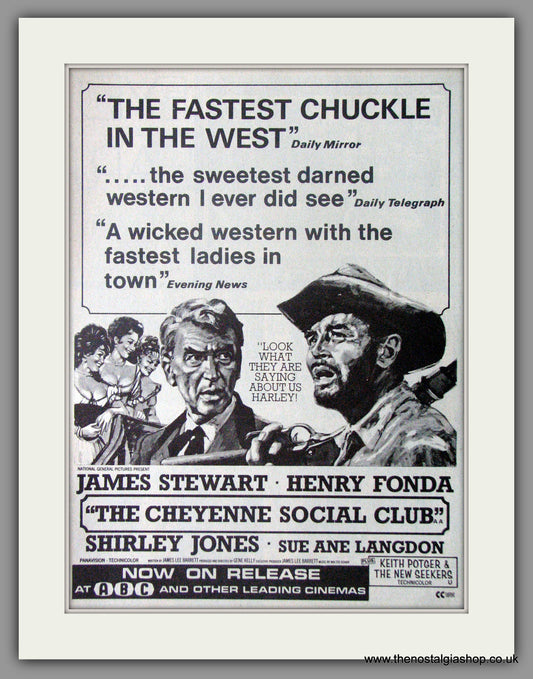 Cheyenne Social Club (The). Original Advert 1970 (AD50633)