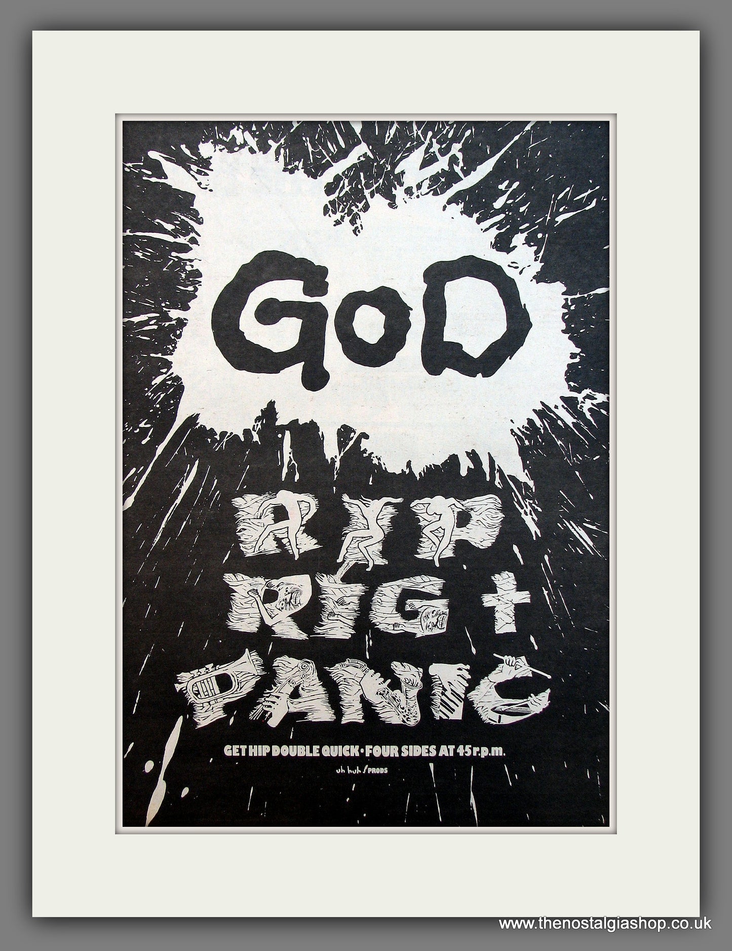 Rip Rig + Panic, God. Original Vintage Advert 1981 (ref AD13329)