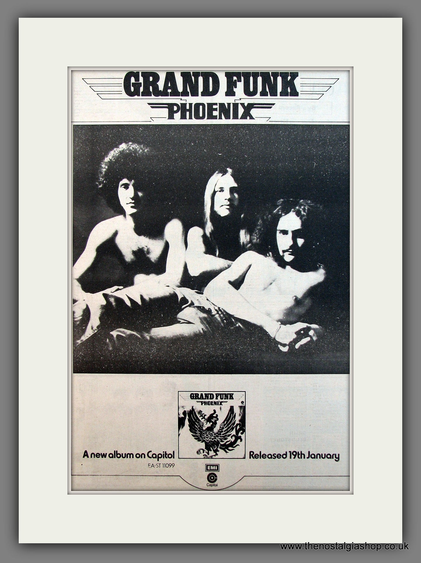 Grand Funk Phoenix. Original Vintage Advert 1973 (ref AD13452)