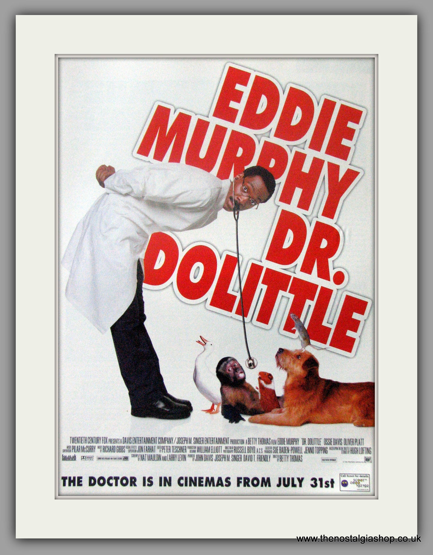 Dr Dolittle Eddie Murphy. Original Advert 1998 (AD50658)
