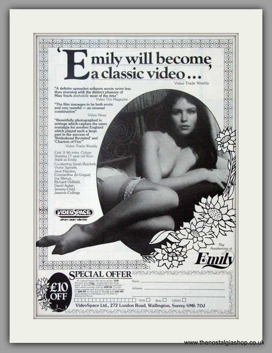 Awakening Of Emily (The). Original Advert 1982 advert (AD50701)