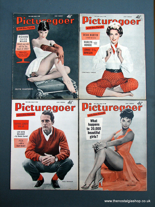 Picturegoer Magazine. Lot of 4 From 1960. (M180)