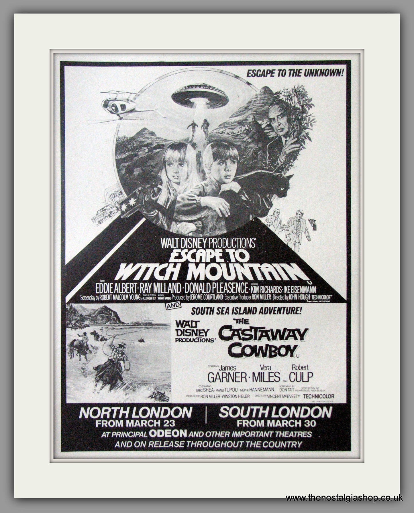 Escape To Witch Mountain. Original Advert 1975 advert (AD50706)