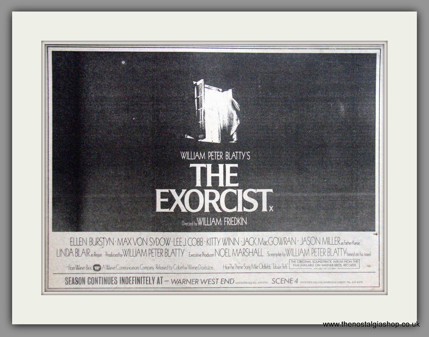 Exorcist (The). Original Advert 1974 advert (AD50707)