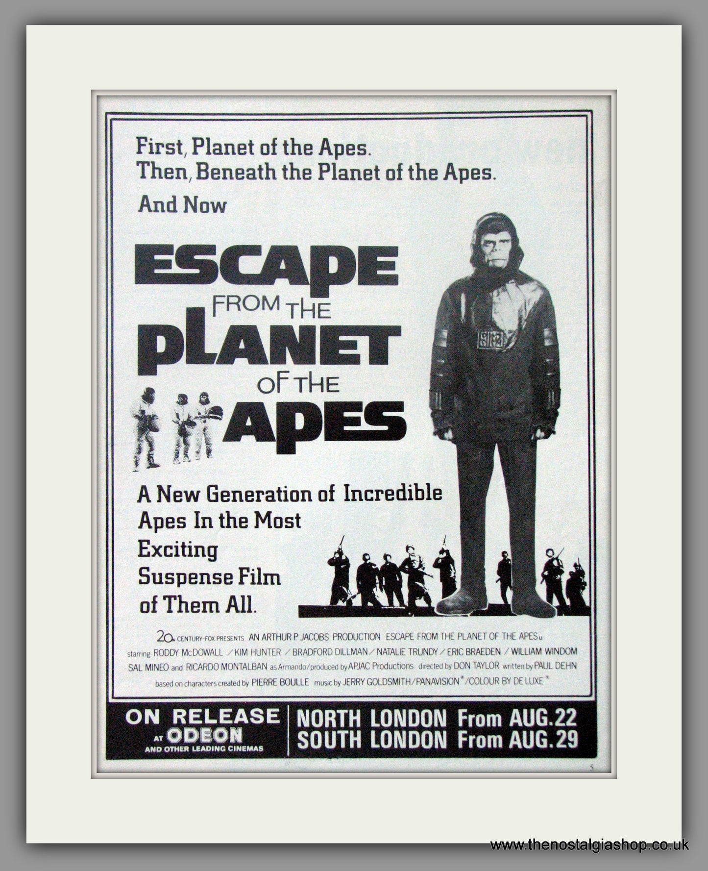 Escape From The Planet Of The Apes. Original Advert 1971 advert (AD50713)