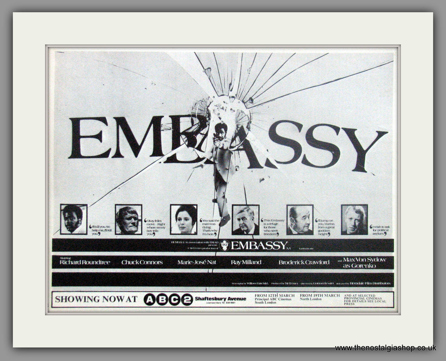 Embassy. Original Advert 1972 advert (AD50718)