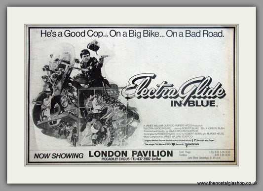Electra Glide In Blue. Original Advert 1974 advert (AD50719)