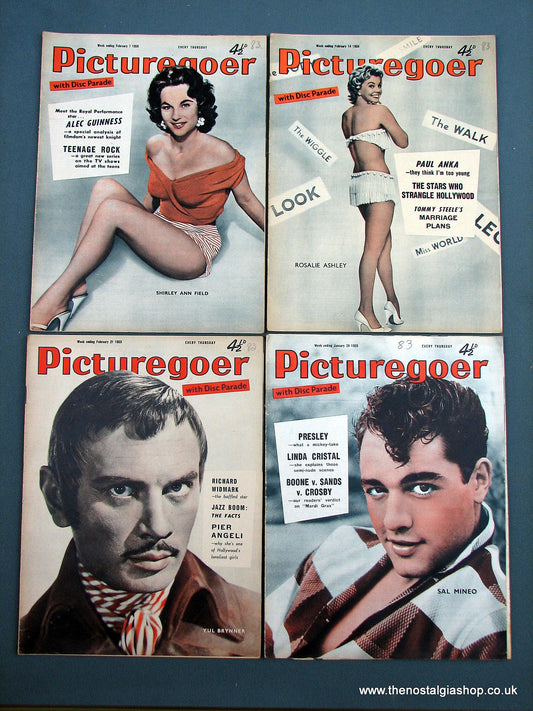 Picturegoer Magazine. Lot of 4 From 1959. (M185)