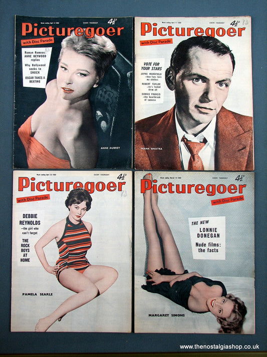 Picturegoer Magazine. Lot of 4 From 1959. (M186)