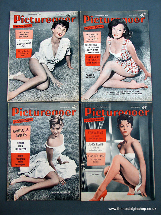 Picturegoer Magazine. Lot of 4 From 1959. (M189)