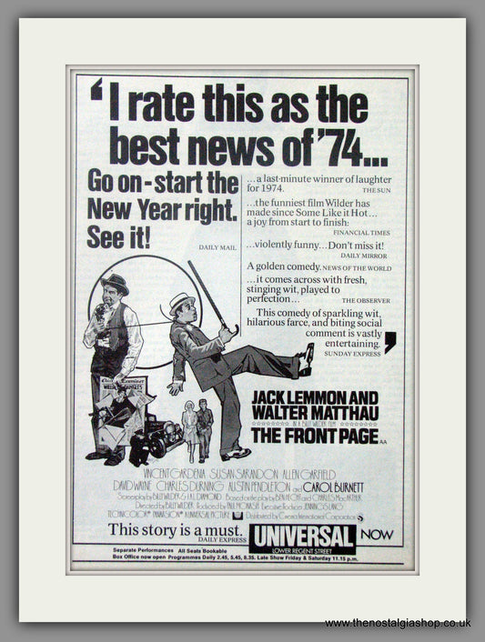 Front Page (The). Original Advert 1975  (AD50754)