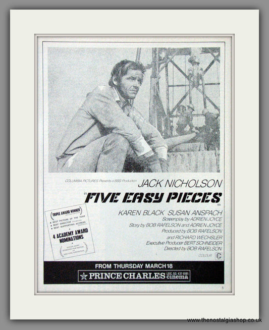 Five Easy Pieces. Original Advert 1971  (AD50756)