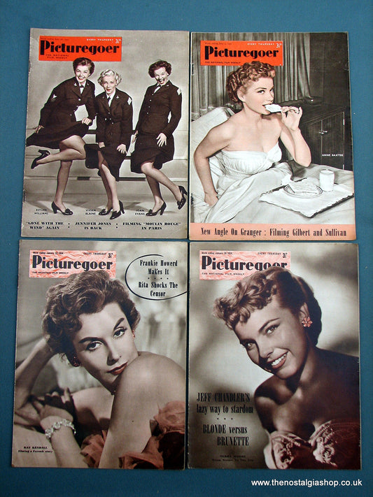 Picturegoer Magazine. Lot of 4 From 1952/54. (M191)