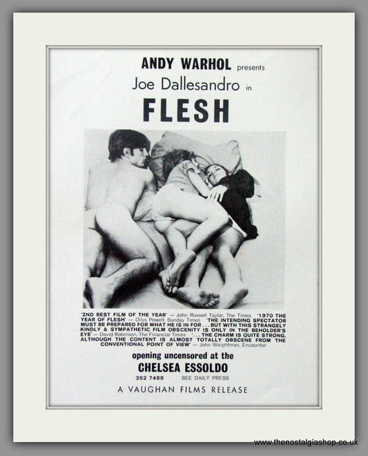 Flesh. Original Advert 1971  (AD50760)