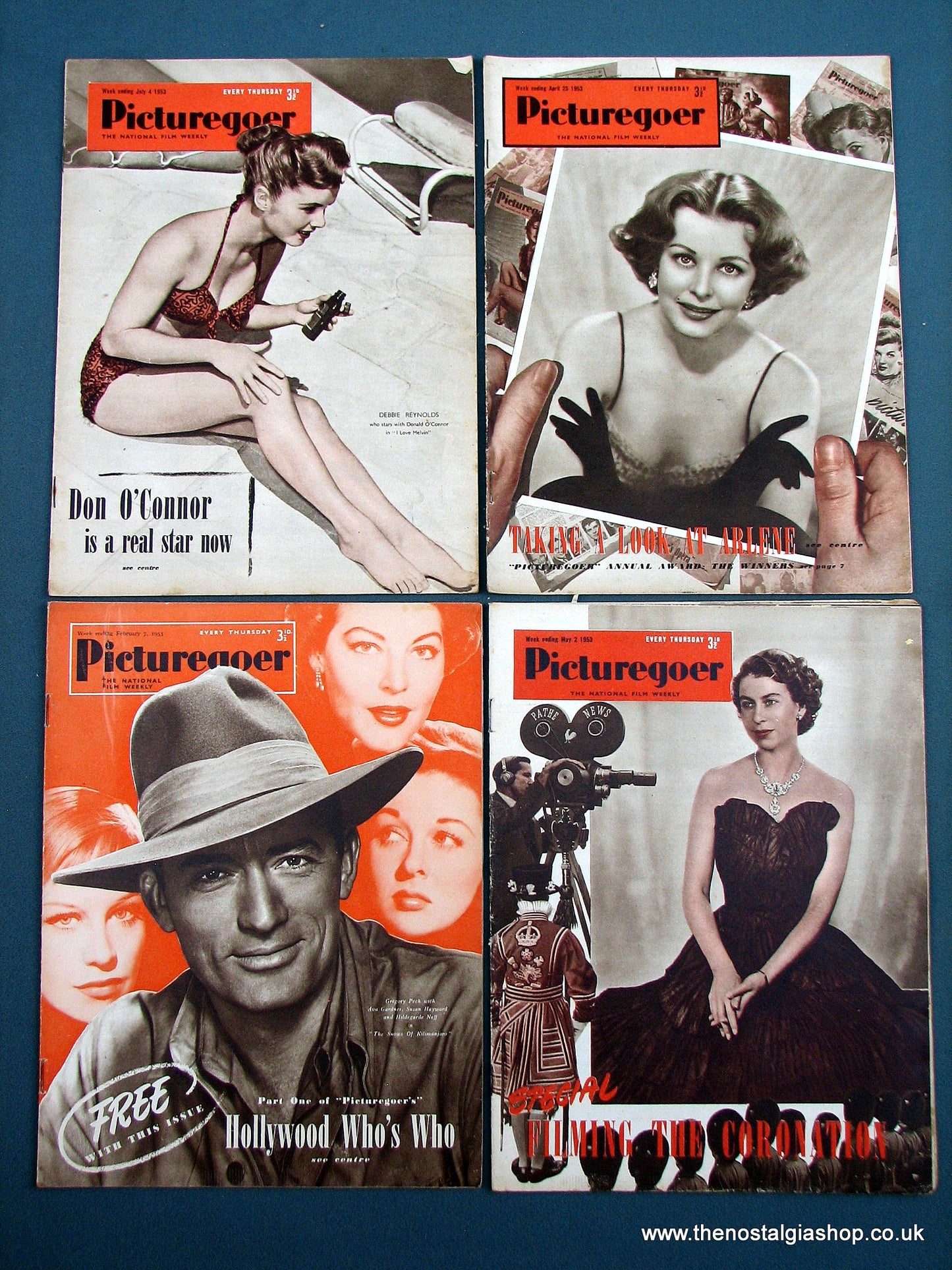 Picturegoer Magazine. Lot of 4 From 1953. (M192)