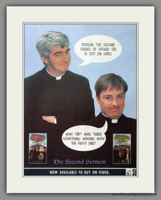 Father Ted The Second Sermon. Original Advert 1997 (ref AD50770)