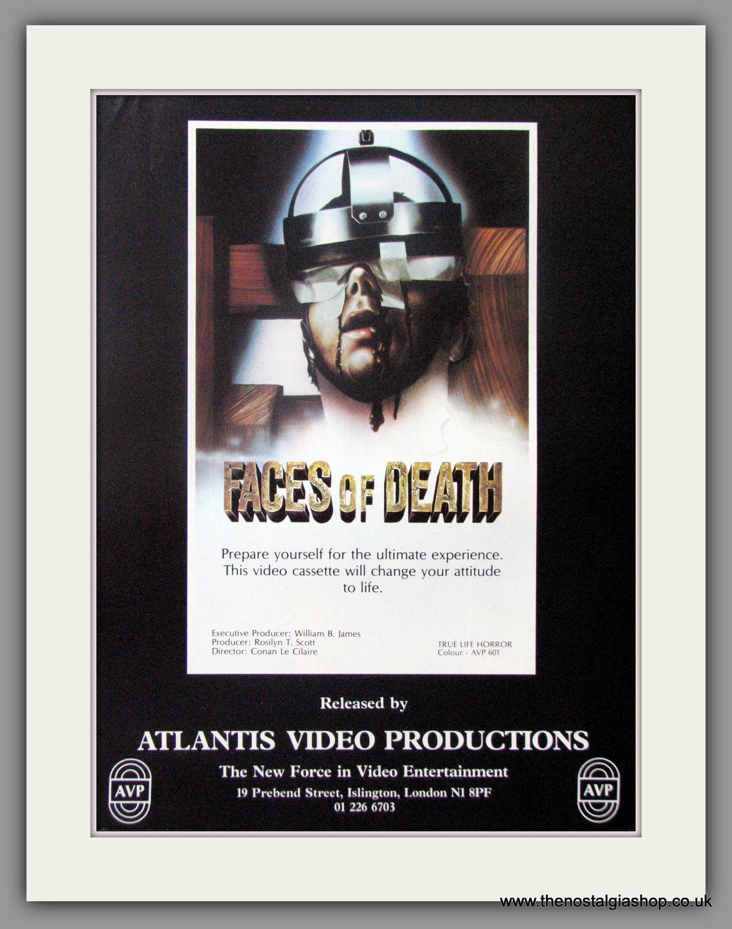 Faces Of Death. Original Advert 1982 (ref AD50771)