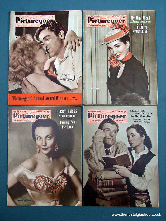 Picturegoer Magazine. Lot of 4 From 1954. (M194)