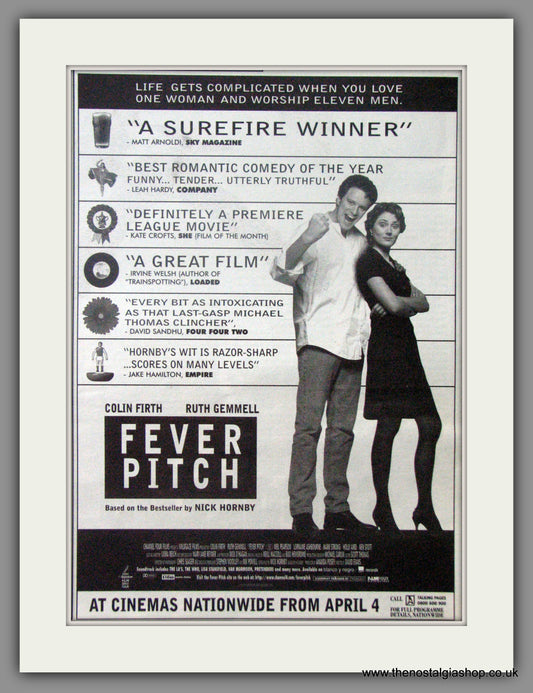 Fever Pitch. Original Advert 1997 (ref AD50778)