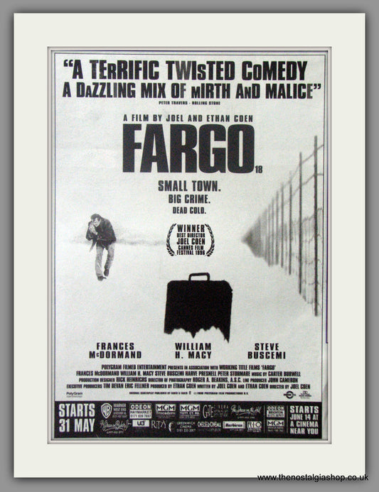 Fargo. Original Advert 1996 (ref AD50780)