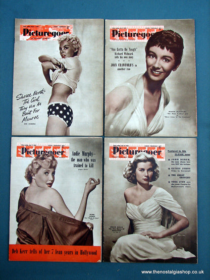 Picturegoer Magazine. Lot of 4 From 1954. (M196)