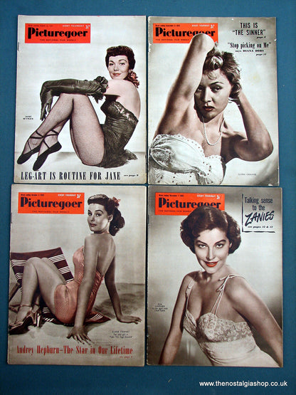Picturegoer Magazine. Lot of 4 From 1952/53. (M197)