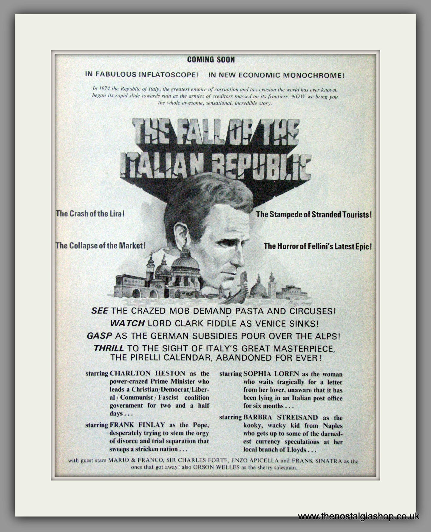 Fall Of The Italian Republic (The). Original Advert 1974 (ref AD50787)