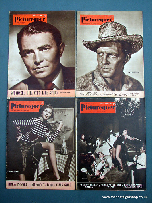 Picturegoer Magazine. Lot of 4 From 1952. (M199)
