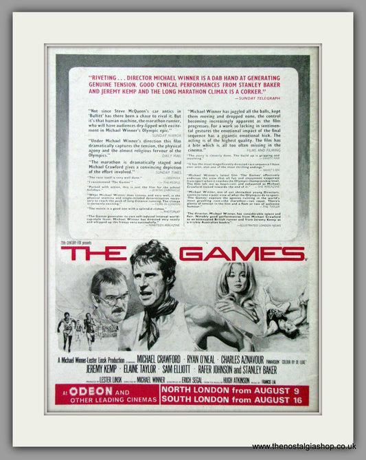 Games (The). Original Advert 1970 (ref AD50803)