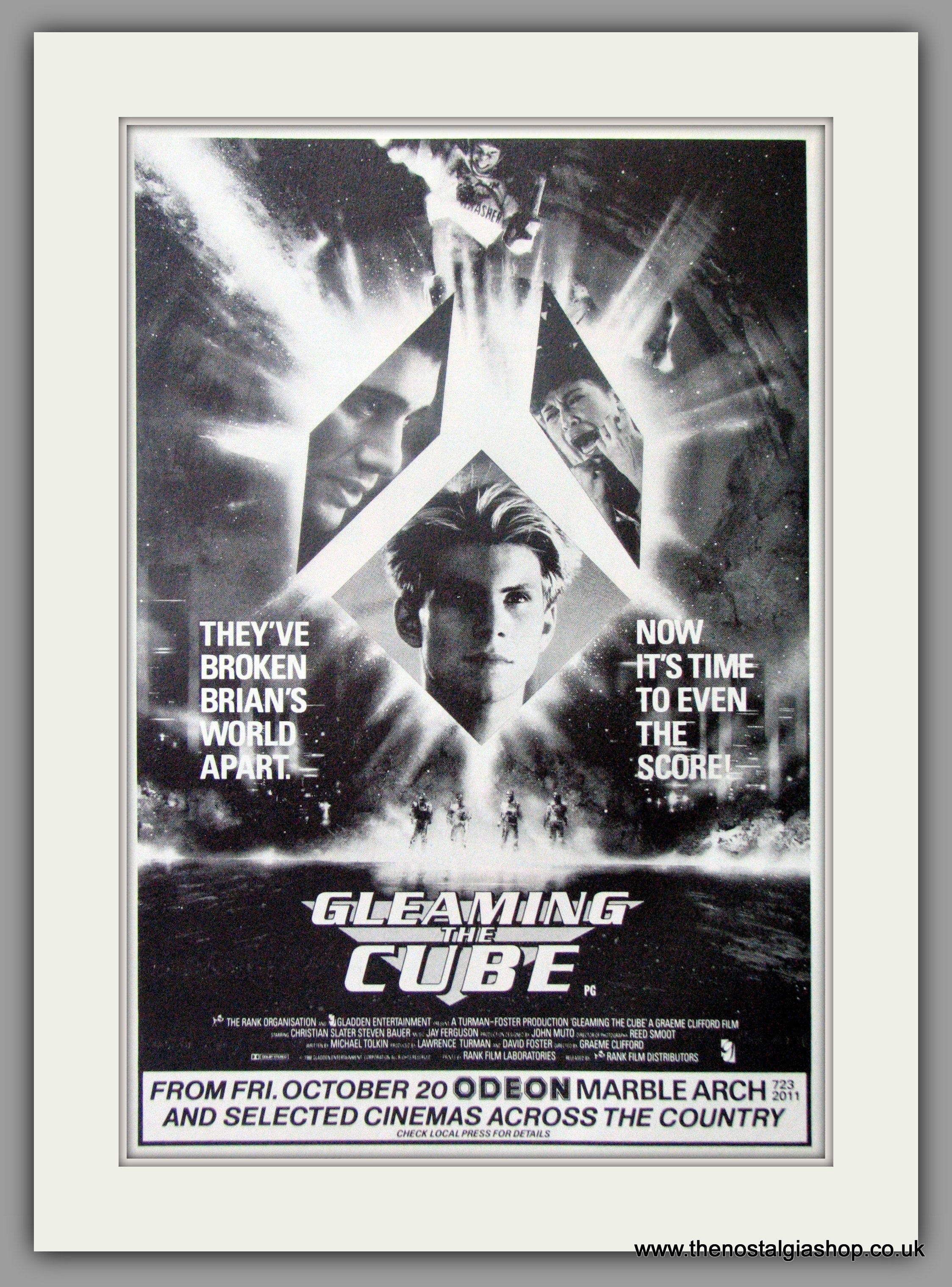 Gleaming The Cube. Original Advert 1989 (ref AD50812) – The Nostalgia Shop