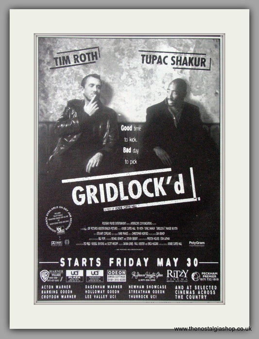 Gridlock'd. Original Advert 1997 (ref AD50815)