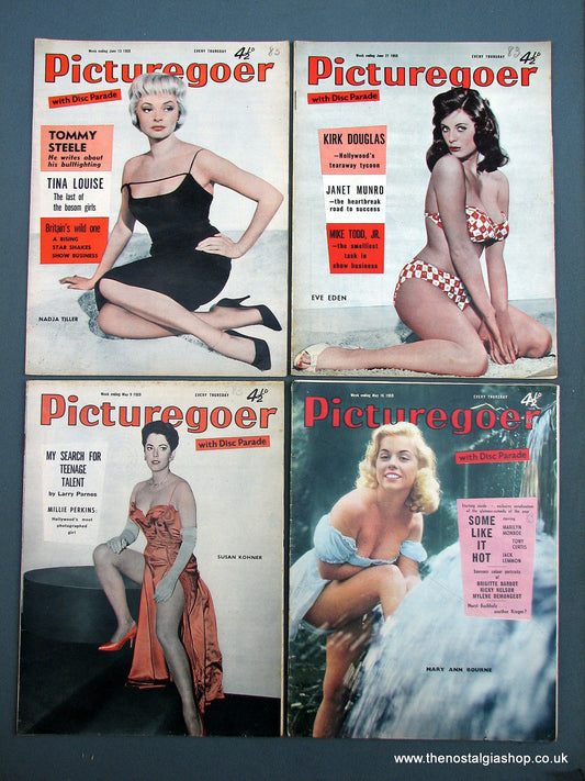 Picturegoer Magazine. Lot of 4 From 1959. (M204)