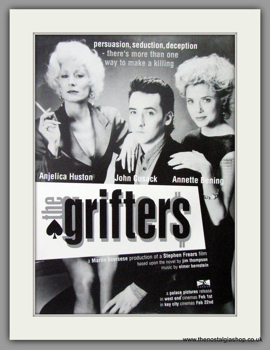 Grifters (The). Original Advert 1991 (ref AD50820)