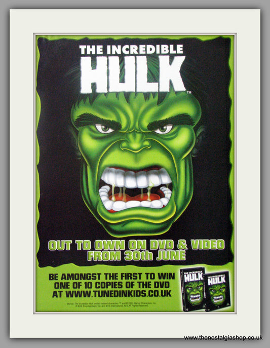 Incredible Hulk (The). Original Advert 2003 (ref AD50823)
