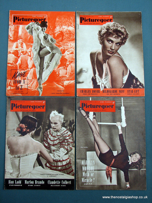 Picturegoer Magazine. Lot of 4 From 1952. (M206)