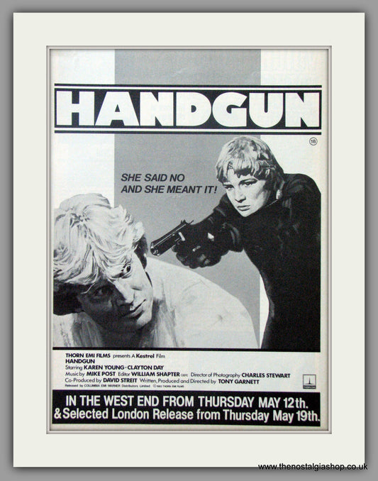 Handgun. Original Advert 1983 (ref AD50833)