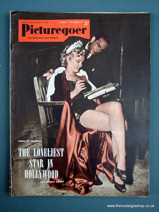 Marilyn Monroe. Picturegoer Magazine. Aug 1952. (M209)
