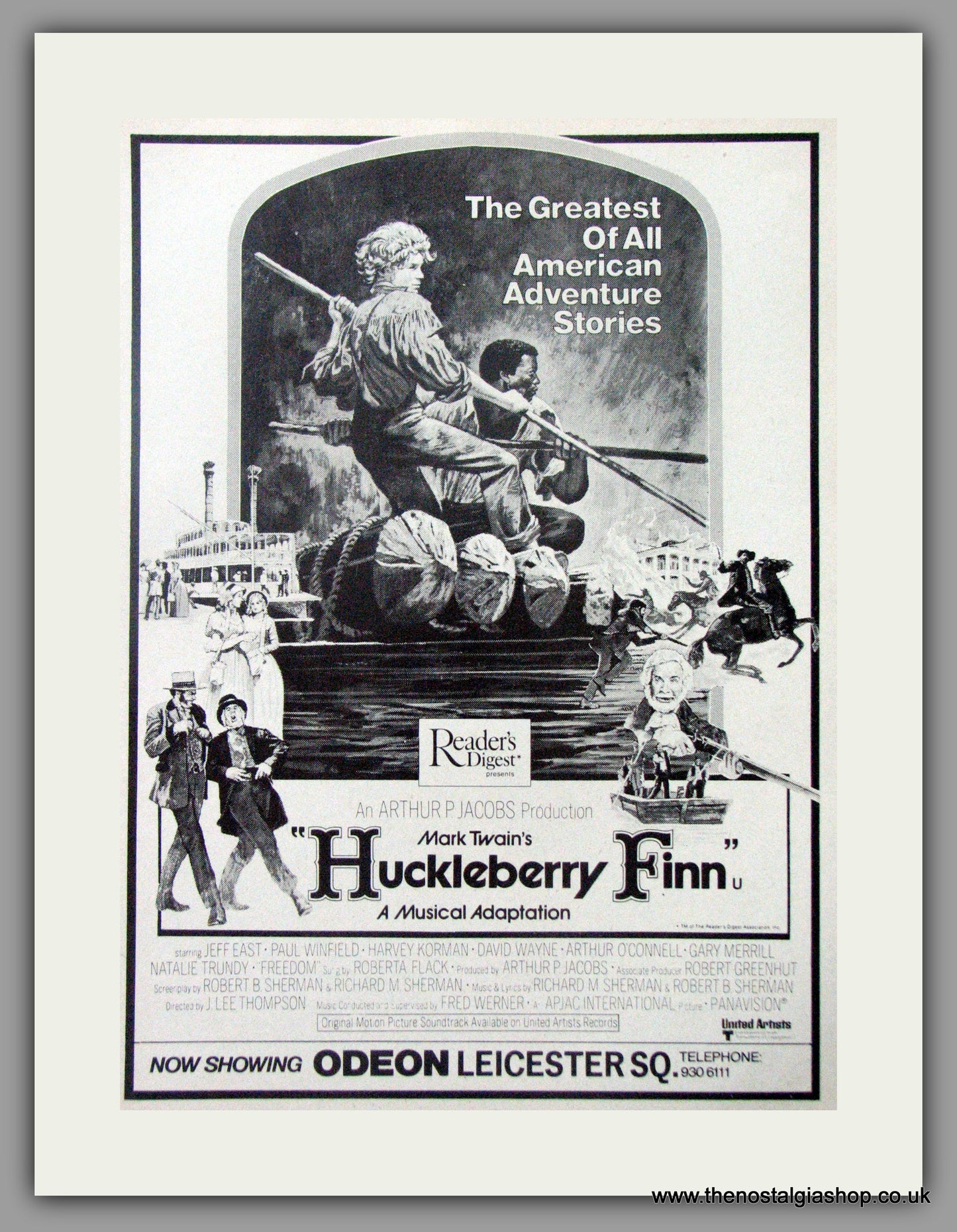 Huckleberry Finn. Vintage Advert 1974 (ref AD50855)
