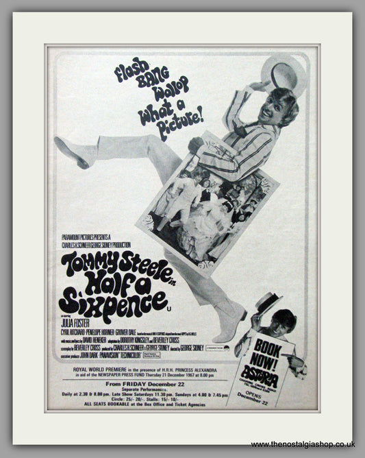 Half A Sixpence. Vintage Advert 1968 (ref AD50856)