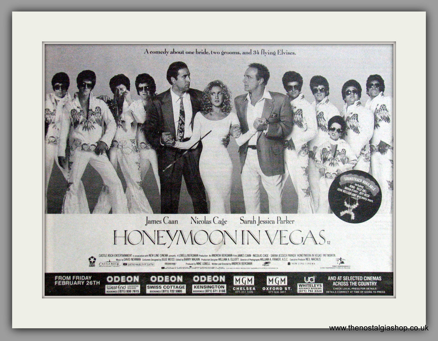 Honeymoon In Vegas. Vintage Advert 1993 (ref AD50858)