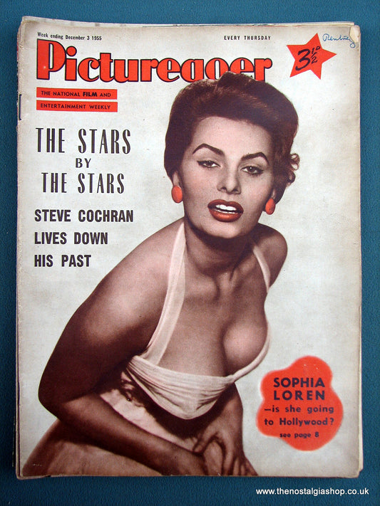 Sophia Loren. Picturegoer Magazine. Dec 1955. (M218)