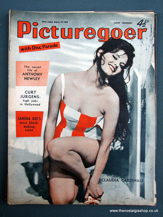 Claudia Cardinale. Picturegoer Magazine. Aug 1959. (M221)