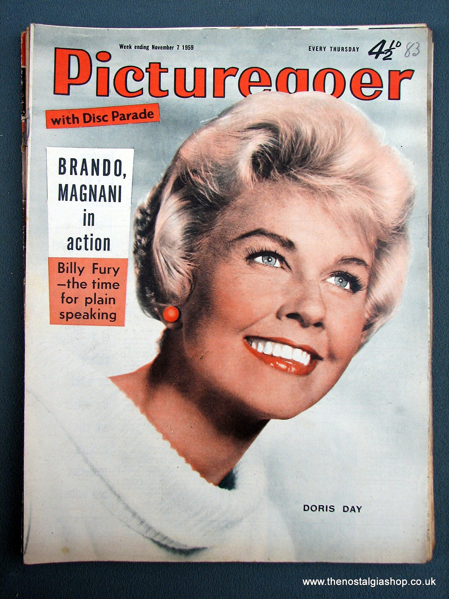 Doris Day. Picturegoer Magazine. Nov 1959. (M223)