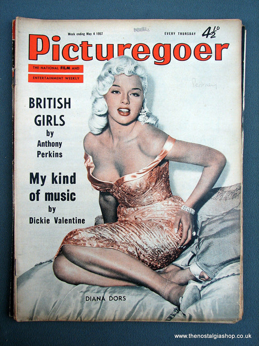 Diana Dors. Picturegoer Magazine. May 1957. (M225)